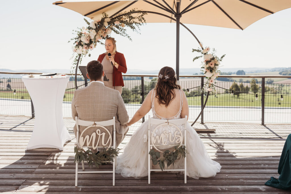 Freie Trauung einer Hochzeit