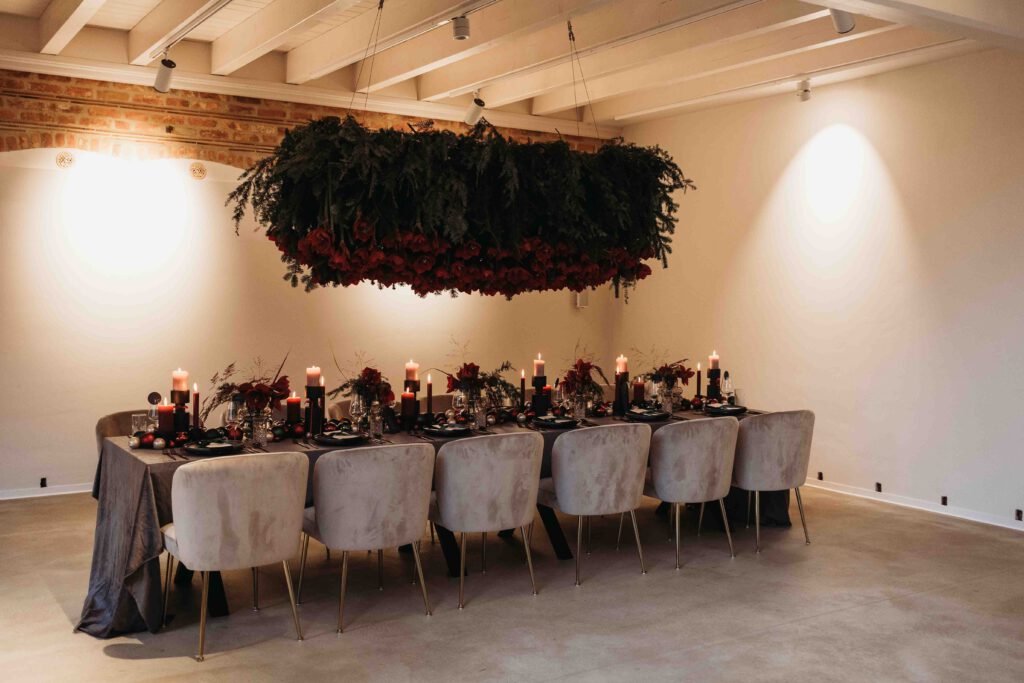 Bild der weihnachtlichen Deko der Hochzeitslocation Maison LaVette